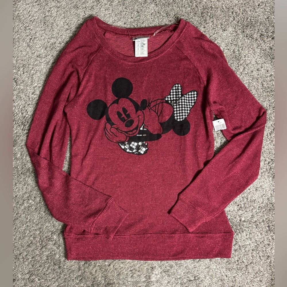 DISNEY PARKS Minnie and Mickey Mouse Women’s Sweater